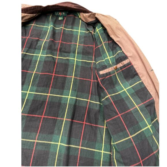 J Crew 90's Oarsman Barn Jacket, Flannel Lined Chore Coat | Mens L, Brown - Picture 11 of 16